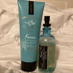 Bath & Body Works Focus Body Cream + pillow mist